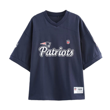 NFL New England Patriots V neck T shirt