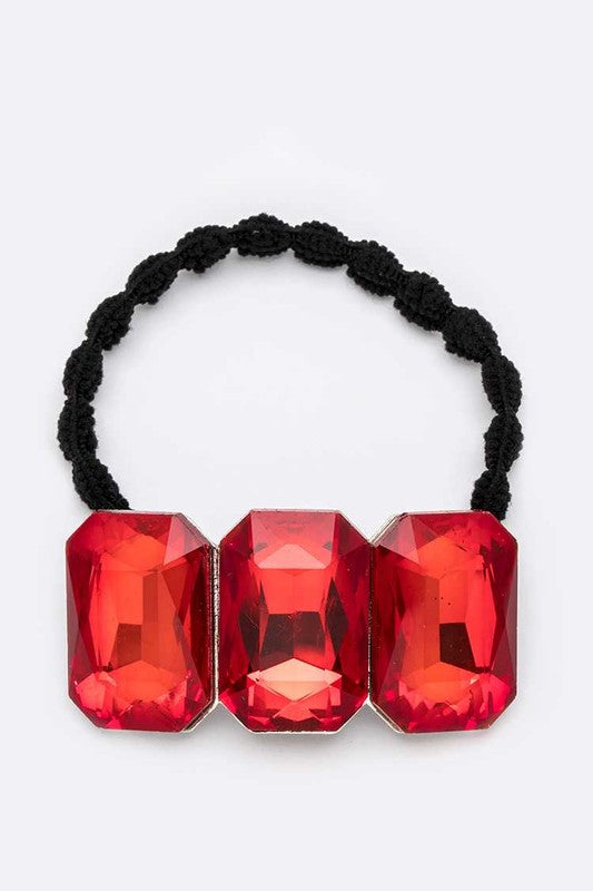 Crystal Bowtie Iconic Crystal Heart Scrunchy