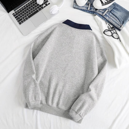 Long Sleeve Collared Sweater