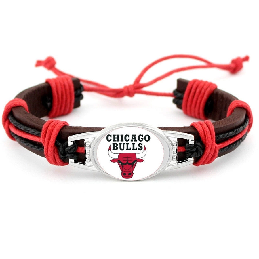 NBA National Basketball Association Leather Bracelet