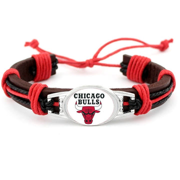 NBA National Basketball Association Leather Bracelet