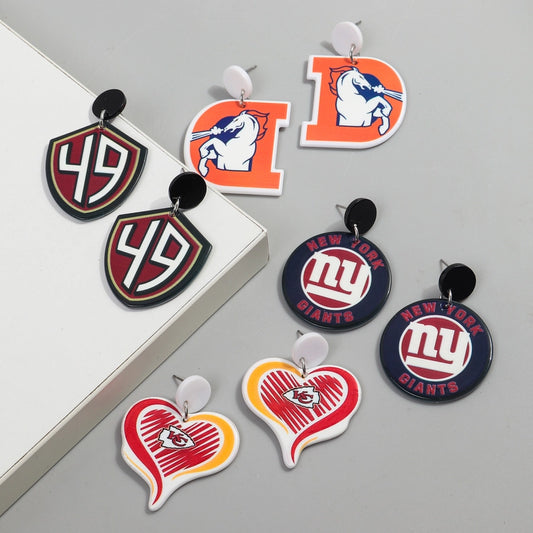 NFL Arylic Drop Earrings
