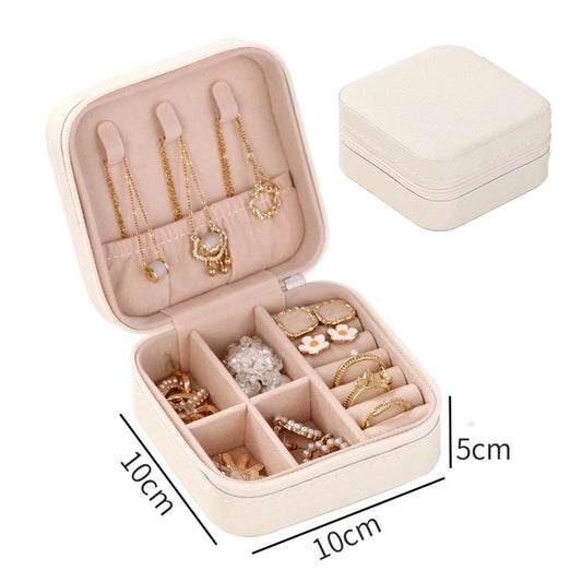 Solid Color PU Leather Jewelry Boxes