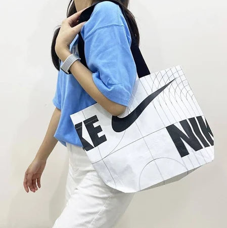 Graphic Grid Just Do It Reusable Tote Bag